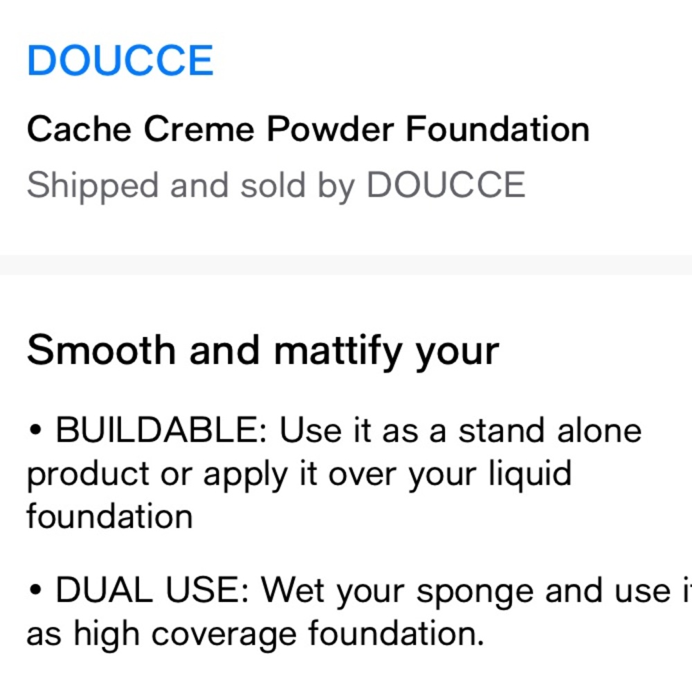 Luxury DOUCCE Cache Creme Powder Foundation - Color NM6 - Skincare - NeW - Picture 4 of 5